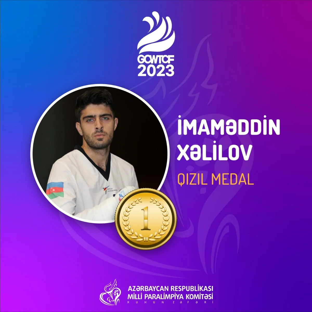 Azerbaijani athlete claims gold medal at World Para Taekwondo Open Challenge