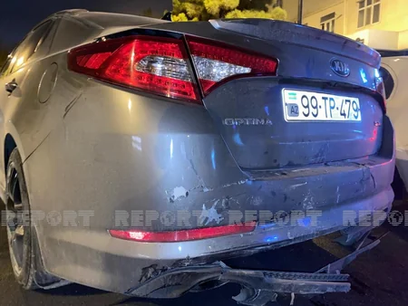 Sumqayıtda idarəetməni itirən sürücü qəza törədib