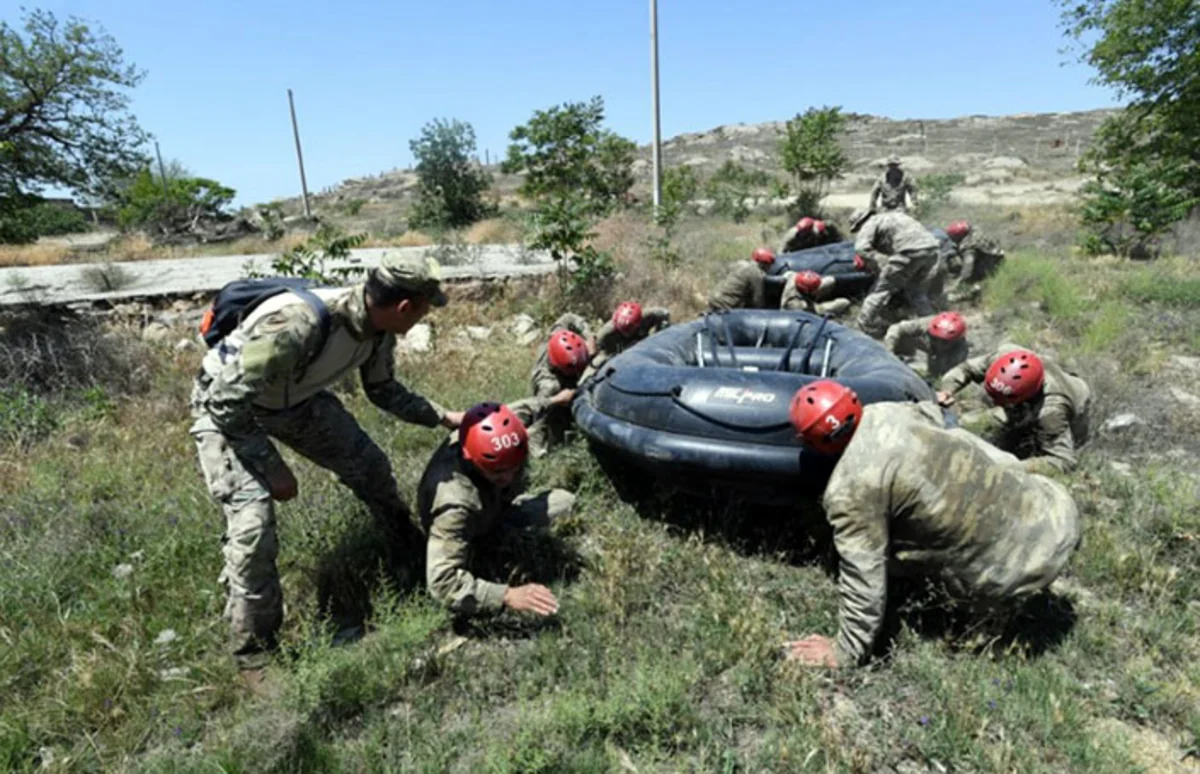 Azerbaijan's Naval Forces conduct SAT Special Forces courses of marines
