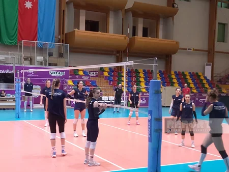 Qızıl Avropa Liqasına hazırlaşan Azərbaycanın voleybol millisi növbəti məşqinə çıxıb