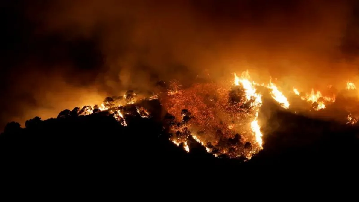 135 evacuated amid wildfire in Catalonia