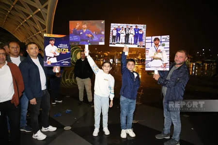 Avropa çempionatında uğur qazanan gənc cüdoçular Vətənə dönüblər