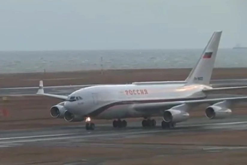 Russian president on a visit to Japan