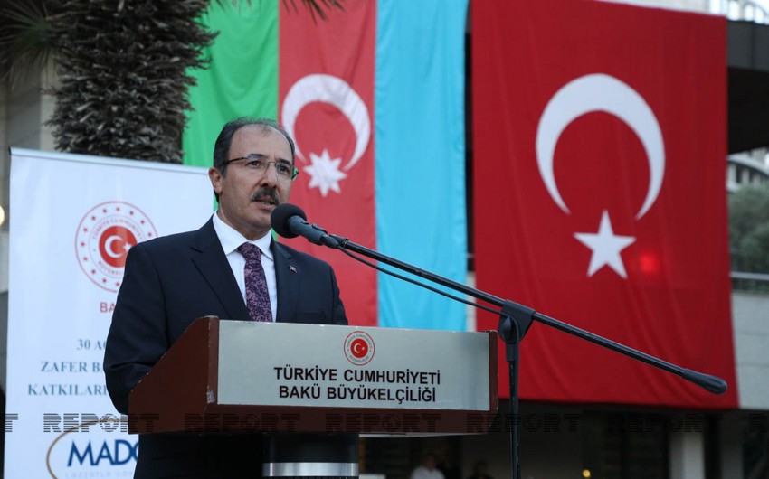 Bakıda Türkiyənin Zəfər Bayramı qeyd olunub