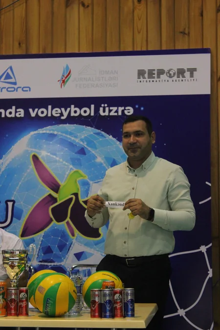 Jurnalistlər arasında voleybol üzrə Zəfər Kubokunun püşkü atılıb