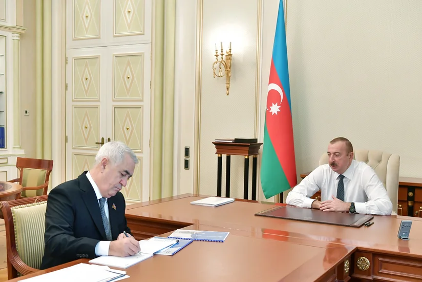 Prezident İlham Əliyev “Azərbaycan Dəmir Yolları” QSC-nin sədrini qəbul edib
