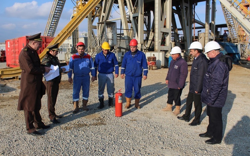 SOCAR-ın Kompleks Qazma İşləri Trestində yanğın təhlükəsizliyinə dair təbliğat xarakterli tədbir keçirilib
