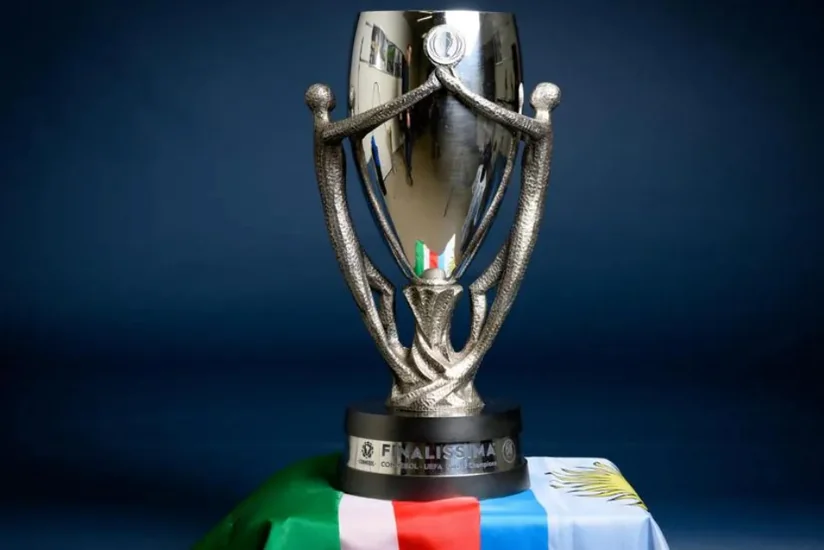 UEFA Finalissimanın kubokunu təqdim edib