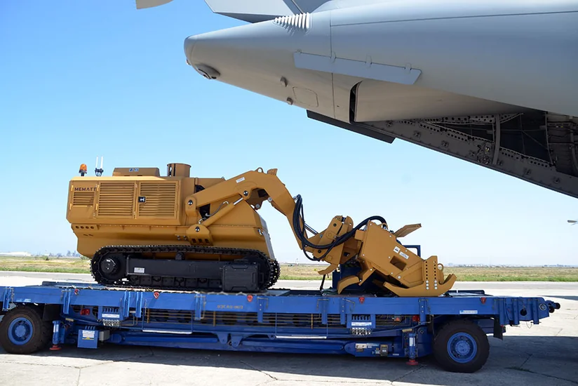 Партия передовой турецкой инженерной техники передана Азербайджанской армии