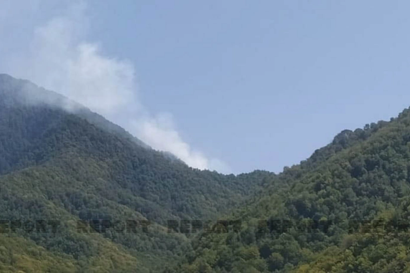 Oğuzda meşə yanır