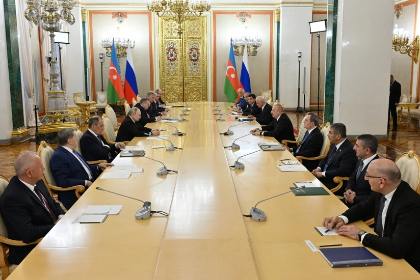 Moskvada Prezident İlham Əliyevin Prezident Vladimir Putinlə görüşü olub - YENİLƏNİB - 2