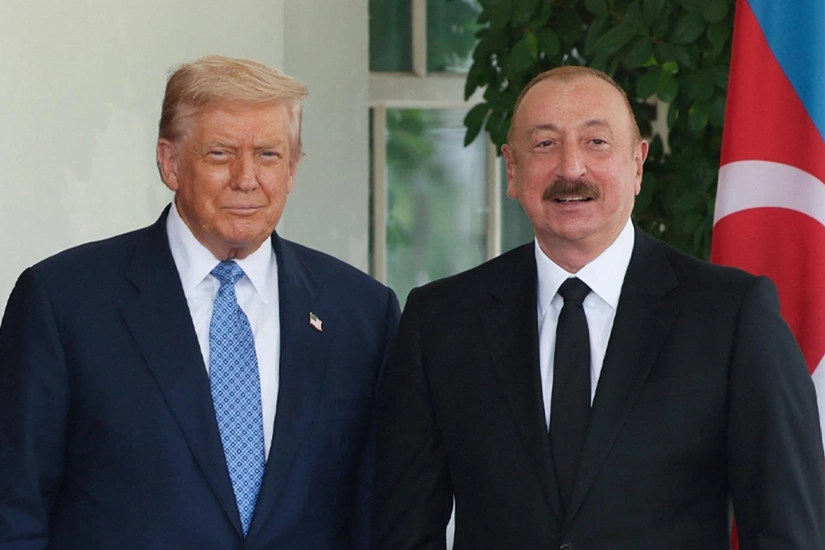 Donald Trampla İlham Əliyevin görüşü başlayıb