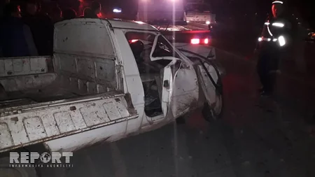 Bərdədə mikroavtobusla minik avtomobili toqquşub, yaralılar var - FOTO