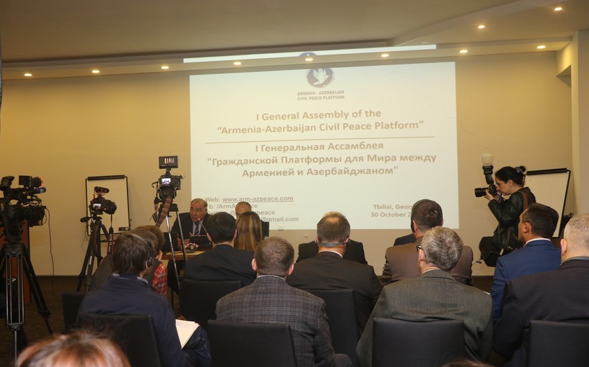 “Ermənistan-Azərbaycan Vətəndaş Sülh Platforması”nın Tbilisidə, Yerevanda və Bakıda mənzil-qərargahları yaradılacaq