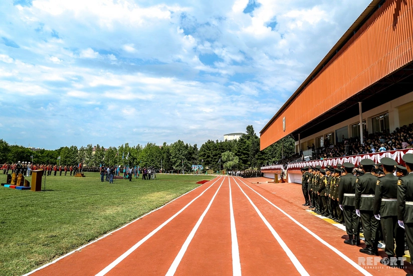 Azərbaycan Ali Hərbi Məktəbində buraxılış mərasimi keçirilib - FOTOREPORTAJ