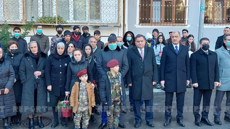 Xüsusi Təyinatlı Qüvvələrin şəhid zabitinin adına xatirə bulağının açılışı olub