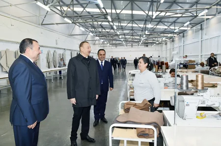 President Ilham Aliyev opened “Modern” furniture factory in Aghstafa