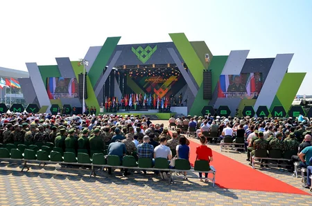 Zakir Hasanov participates in opening ceremony of International Army Games-2018 competitions