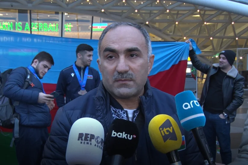 Тренер: Борцы преподнесли азербайджанскому народу подарок в виде замечательный победы
