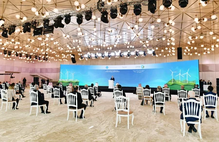 President Ilham Aliyev attends groundbreaking ceremony for “Khizi-Absheron” Wind Power Plant