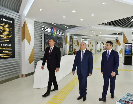 Azərbaycan Prezidenti 5 saylı Bakı ASAN xidmət mərkəzinin açılışında iştirak edib