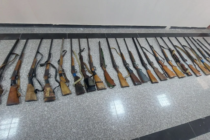 Жители Гянджи сдали полиции незарегистрированное огнестрельное оружие