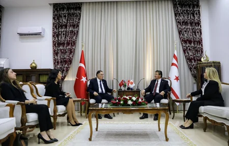 Səbinə Əliyeva Şimali Kiprin Prezidenti ilə görüşüb