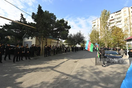 Erməni terroru nəticəsində həlak olan polis serjantı dəfn olunub - YENİLƏNİB-2