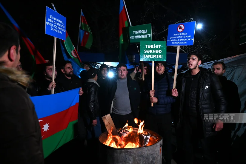 Акция протеста на дороге Ханкенди-Лачын продолжится и этой ночью