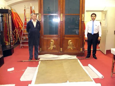 Naxçıvan xanlığının Rusiya muzeylərində tapılan bayraqları Azərbaycana gətirilib
