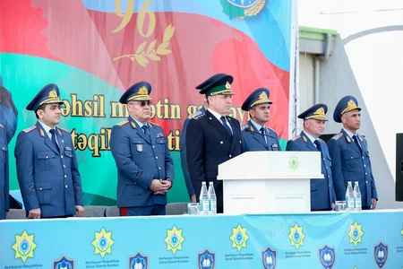 Xidmətə yeni qəbul olunmuş gömrükçülərin andiçmə mərasimi keçirilib