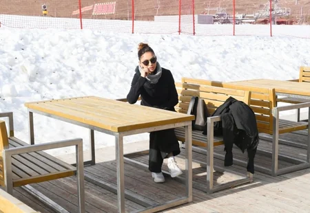 President Ilham Aliyev and first lady Mehriban Aliyeva viewed work done at Shahdag Tourism Center