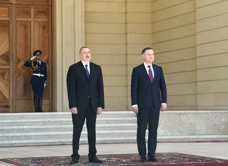 Official welcome ceremony was held for Polish President Andrzej Duda