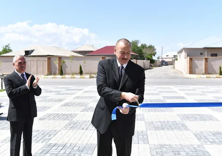 President Ilham Aliyev inaugurated secondary school 6 in Garakhanbayli administrative district, Nakhchivan