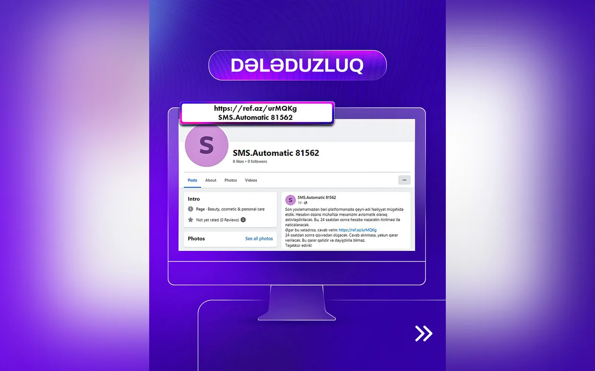 Elektron Təhlükəsizlik Xidməti “Facebook” hesabları ilə bağlı xəbərdarlıq edib