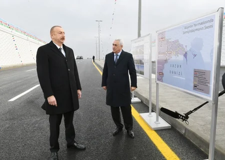 Prezident İlham Əliyev Pirşağıda avtomobil tunelinin açılışında iştirak edib - YENİLƏNİB