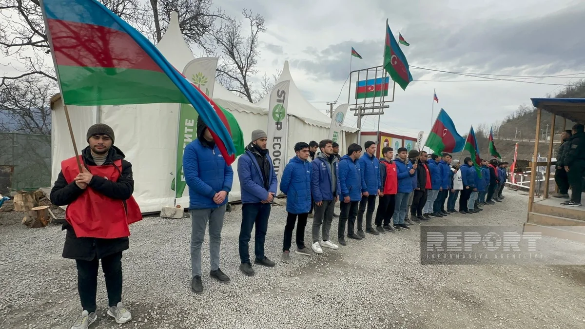 Eco-action on Khankandi-Lachin road continues for 122 days, demands remain unchanged