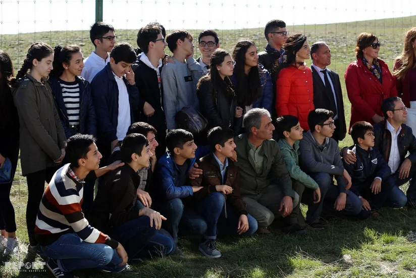 Bir qrup şagirdin Şamaxı Safari Parkına ekskursiyası təşkil olunub - FOTO