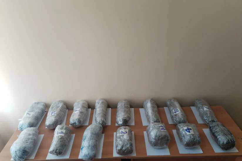 Сотрудники ГПС предотвратили контрабандный ввоз в Азербайджан свыше 15 кг наркотиков