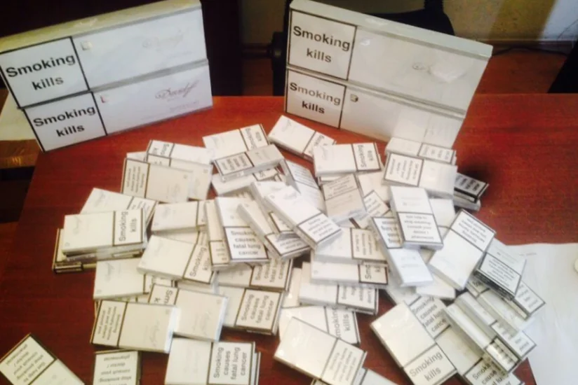 Azərbaycan gömrükçüləri 2 340 ədəd Davidoff markalı siqaret aşkar edib
