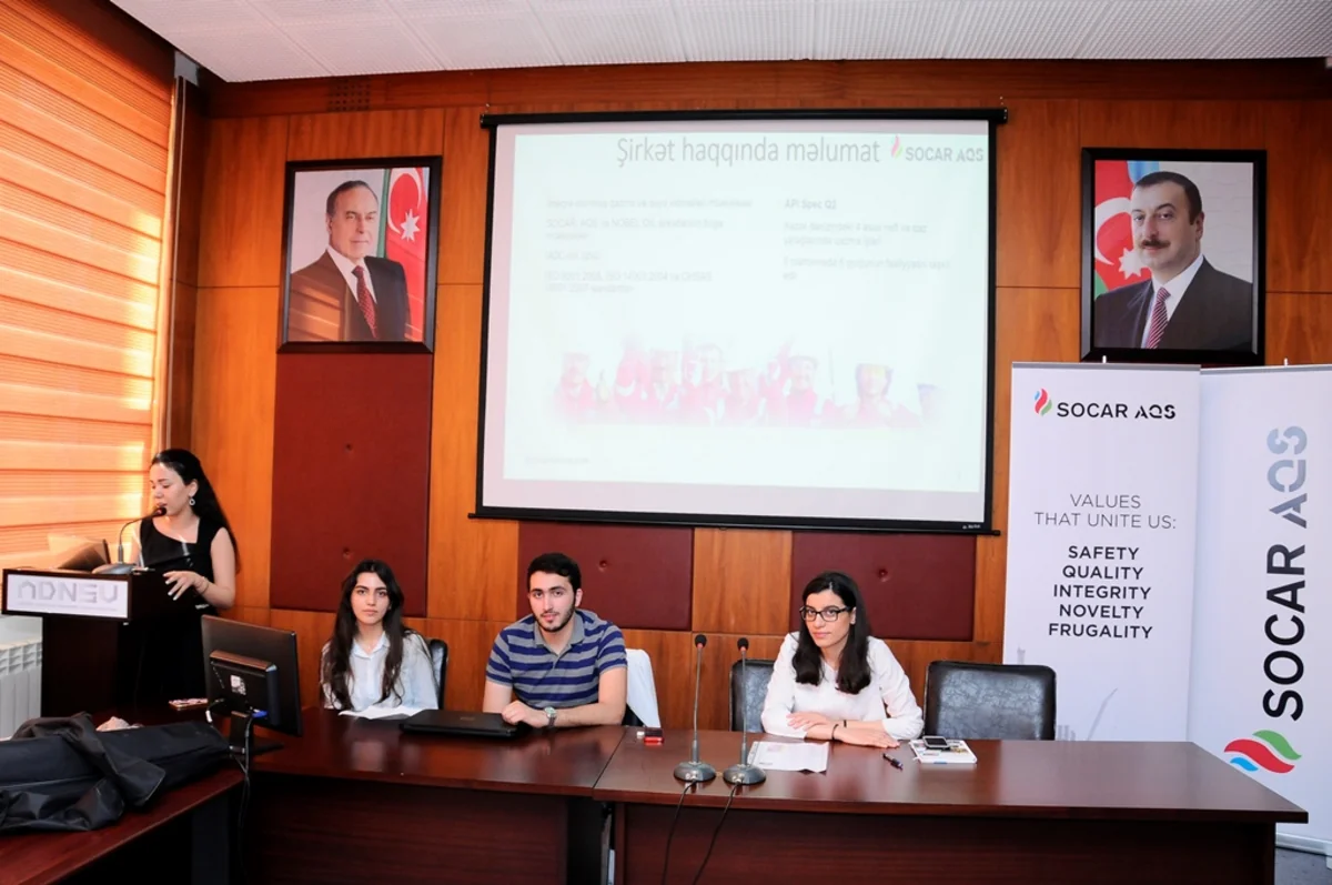 SOCAR-AQŞnin nümayəndə heyəti ADNSU-da olub