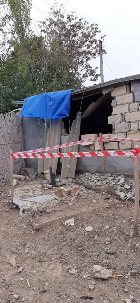 Cəbhəyanı ərazilərdə partlamış mərmi qalıqları aşkar olunub