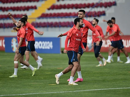 AFFA İcraiyyə Komitəsinin üzvləri milli komanda ilə görüşüblər