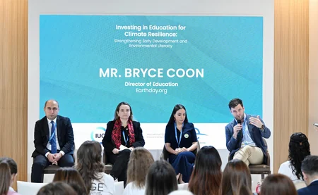 Leyla Aliyeva participates in discussions on youth environmental literacy at COP29