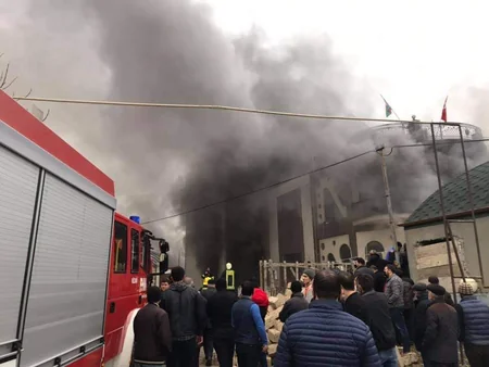 Bakıda baş verən güclü yanğın söndürülüb