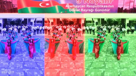 Sumqayıt və Abşeronda Bayraq günü qeyd olunub - FOTO