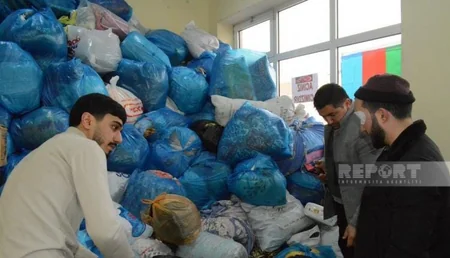 Azərbaycanın şimal bölgəsində Türkiyə üçün yardım toplanır