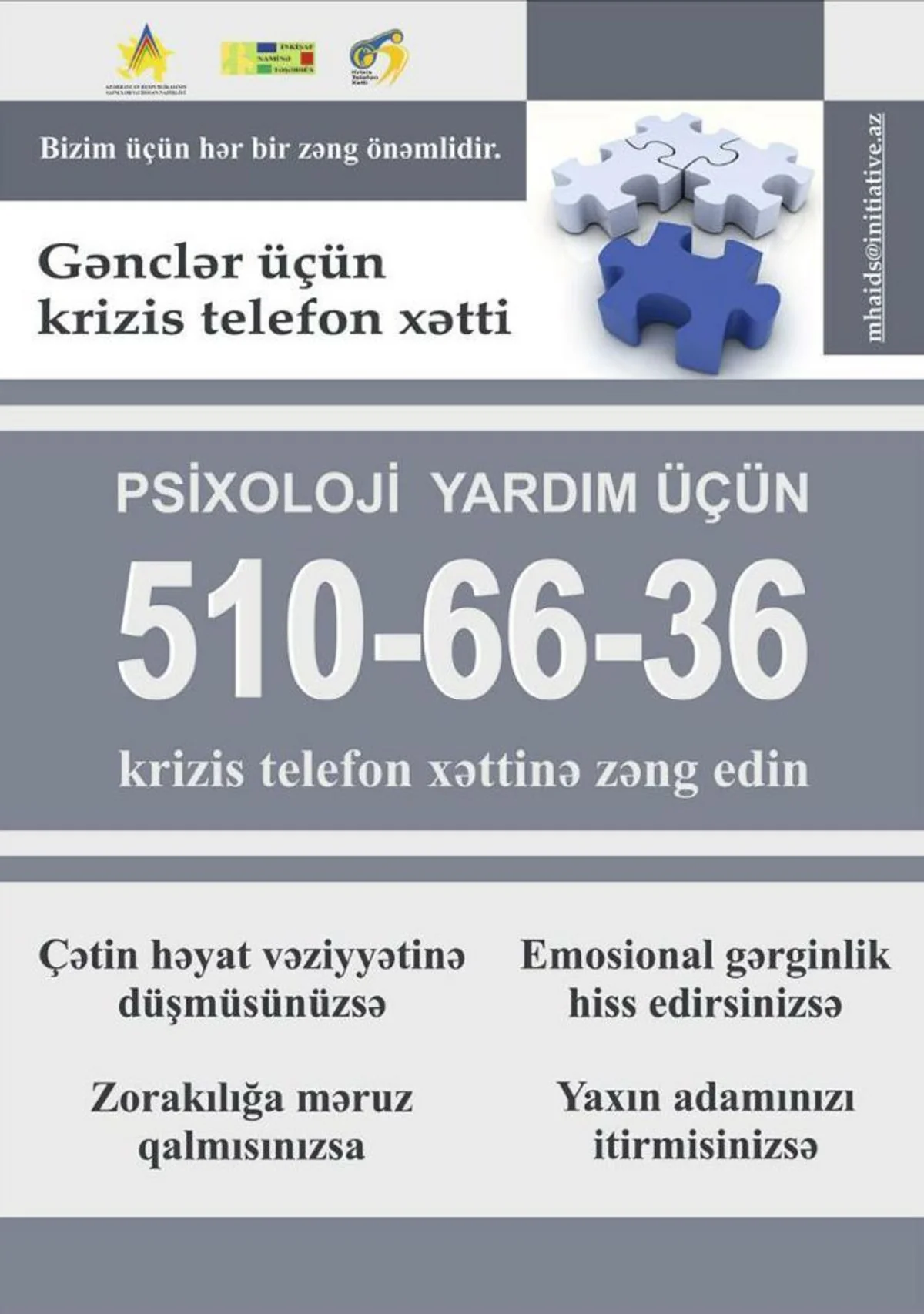 Krizis telefon xətti fəaliyyətini bərpa etdi
