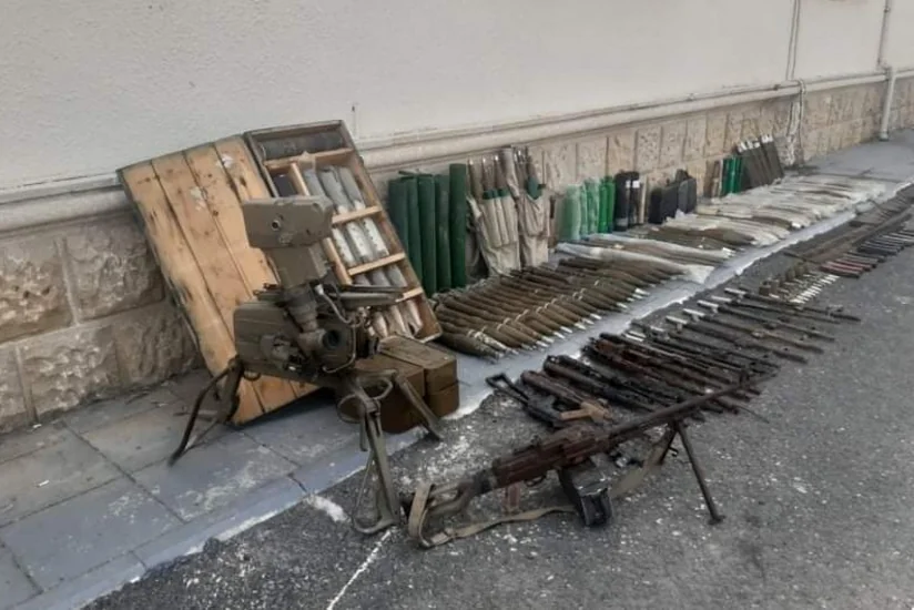 Number of weapons thrown by Armenians in Fuzuli while retreating revealed
