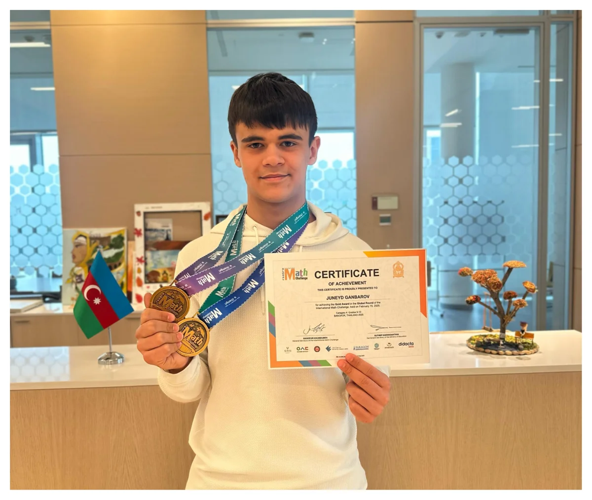 ADA student wins gold medal at Global Stage of International Math Challenge
